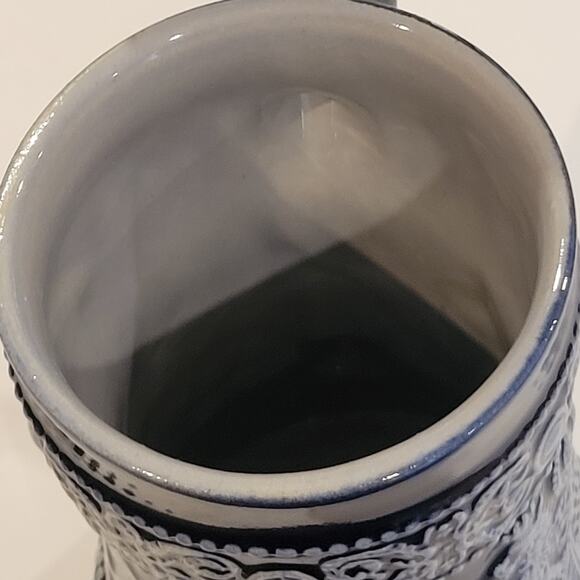 Vintage Bavaria Bayern Ceramic Stein with Rein Zinn Pewter Lid. - Picture 5 of 10